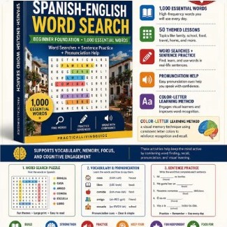 Spanish-English Word Search book cover